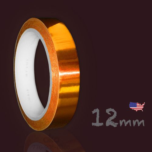 NEW Heat Resistant High Temperature Adhesive Tape dye sublimation 12 mm x 100 ft