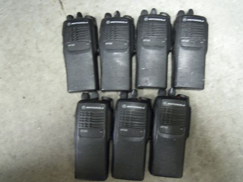 lot of (7) Motorola HT750 4 CH Two Way Radios 