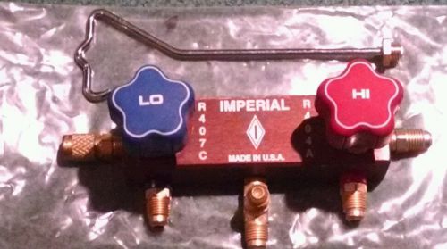 New imperial manifold r407c, r404a  2- valve multiple outputs for sale