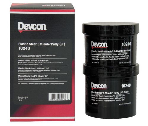 Devcon 10240 plastic steel 5 minute putty (sf), 1 lb for sale