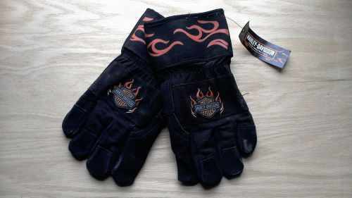 HARLEY DAVIDSON WELDING GLOVES WITH KEVLAR LEATHER PAIMS