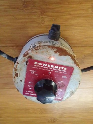 Powermite model 3A proportional (on-off) control, variable power control