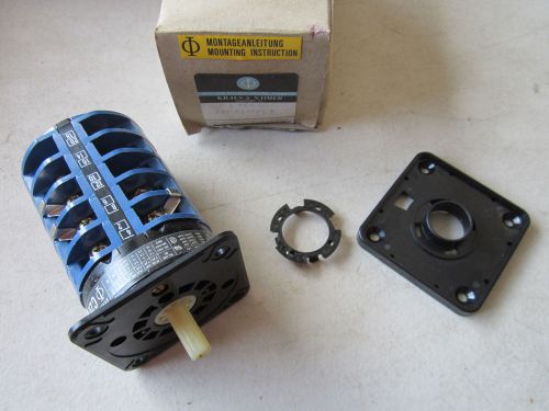 Kraus &amp; naimer c26 c16960 e rotary switch 35a 600vac 25hp nos - missing knob for sale