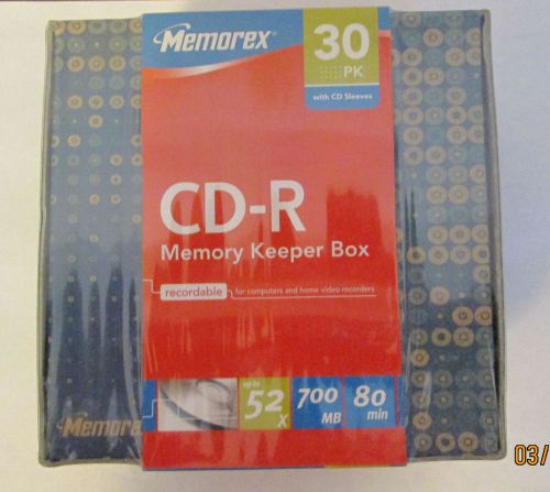 MEMOREX CD-R DISCS 700GB/80MIN 52x W/CASE 30/PK