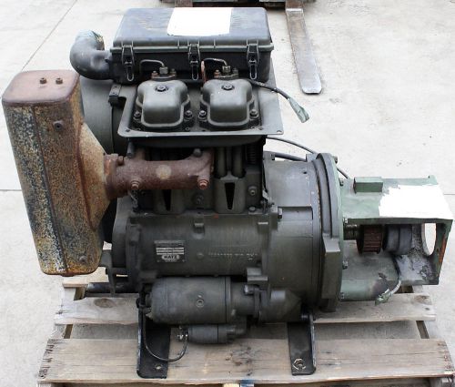 USED Hatz 2M40L 2 Cylinder Diesel Engine Military Surplus 33HP @ 2100 RPM