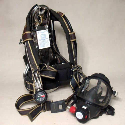 Isi magnum plus harness fire scba breathing apparatus regulator fire police for sale