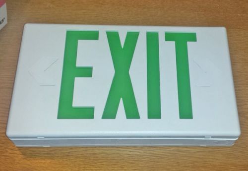 New LPX7 Exit Sign light Green &amp; Red LEDs polycarbonate self powered sure-lites
