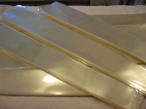 New Clear Plastic Neckties Necktie Tie Sleeves 675 Count Lot- Size 30&#034; by 4 1/2