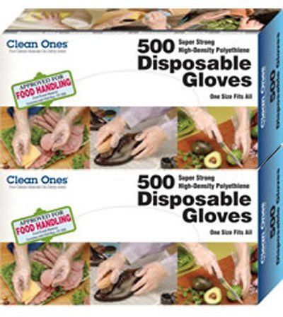 NEW 1000 Disposable Gloves 500 ct. x 2 boxes  FDA Approved FREE SHIPPING