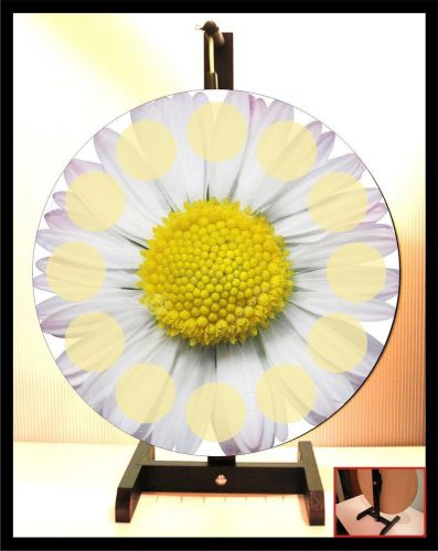 White daisy flower 18&#034; prize wheel for sale