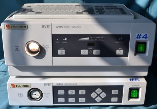 Fujinon EVE Endoscopy System E400 Light Source E400 Processor DK-402E Keyboard