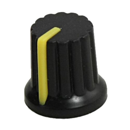 10 Pcs 6mm Shaft Hole Dia Knurled Grip Potentiometer Pot Knobs Caps