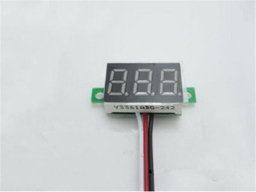 Red  dc 0.1-30v led panel voltage meter 3-digital display voltmeter motorcycle b for sale