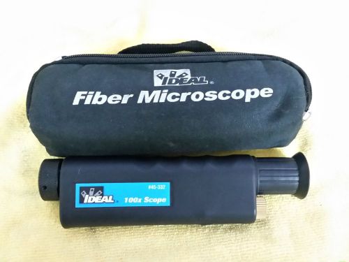 Ideal Fiber Inspection LED Microscope #45-332 100x Scope