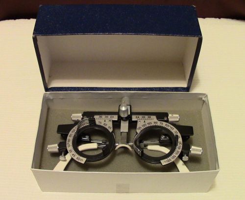 Opthalmic Trial Frame Eye Vision Examination Glasses Lens phoropter tool w/box