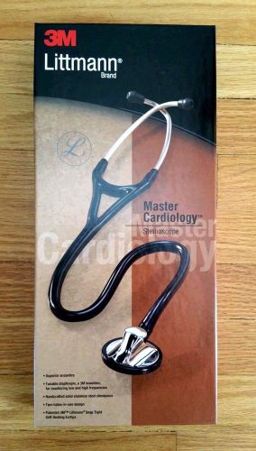 NEW, 3M Littmann Master Cardiology Stethoscope, Black, Model 2160, 27 in/68 cm