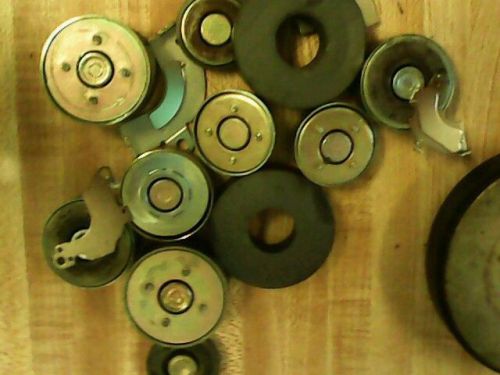 100 Magnet Lot - Steel Housed and All Ferrite - From Speakers Etc.
