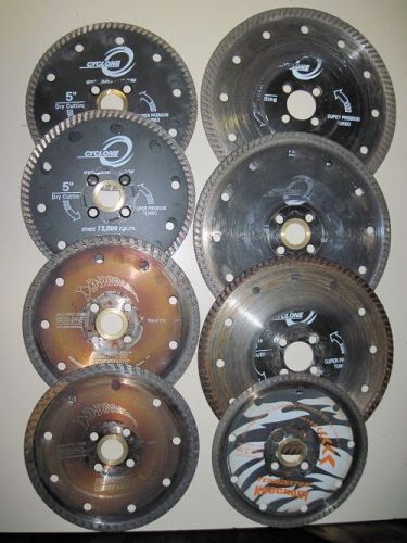 Used diamond blade lot 6&#034; and 5&#034; for sale
