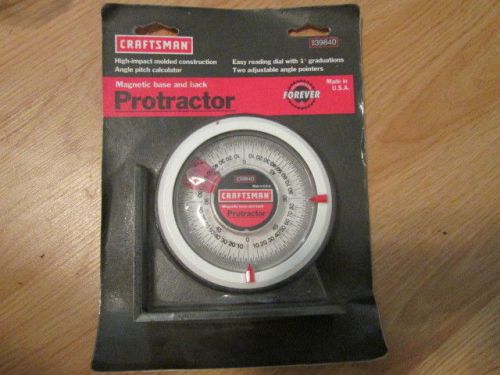 Craftsman Universal Protractor - Model: 9-39840 Accuracy: ±0.5°