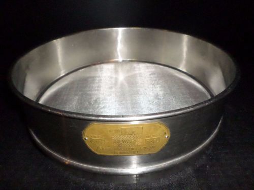 Newark 12&#034; stainless steel no. 60 full height test sieve, 0.234mm / 0.0092&#034; hole for sale