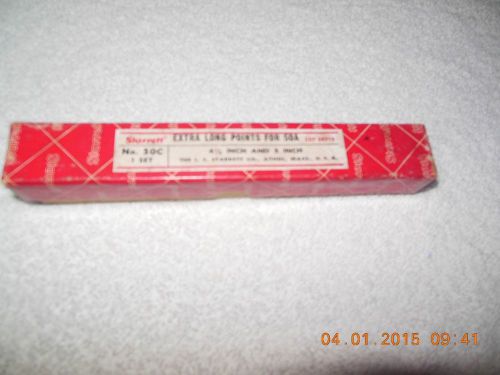 STARRETT #50C 4-1/2&#034; &amp; 5&#034; POINTS FOR 50A