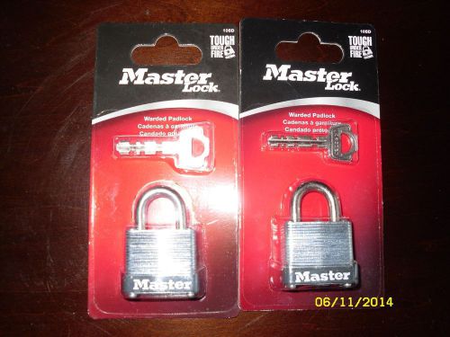 Three~master lock 105d, warded padlock, steel, free usa shipping for sale