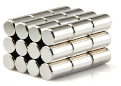 25 pcs N50 Super Strong Disc Cylinder 6mm x 10mm Rare Earth Neodymium Magnets