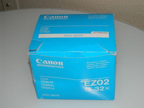 NEW Canon Zoom Lens EZ02 16x32 for Microfilm Scanner MP90 MS300 MS400 IRW 1000