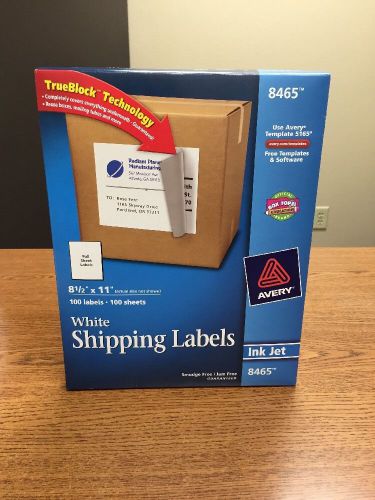Avery Dennison Ave-8465 Mailing Label - 8.5&#034; Width X 11&#034; Length 1/sheet