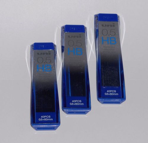Uni-Ball Mechanical Pencil Lead Refills~Nano Dia Blend~0.5mm HB Black 120/Pack