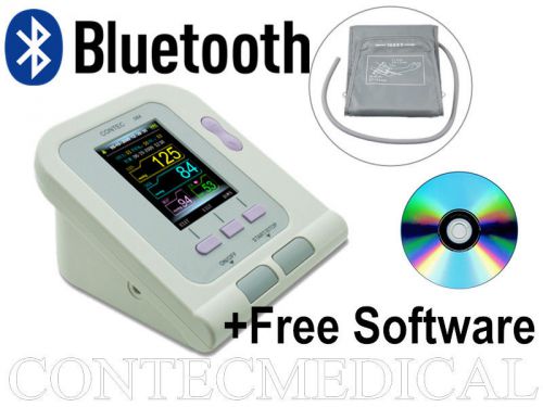 CONTEC Digital Blood Pressure Monitor Color monitor NIBP+ Bluetooth+PC Software