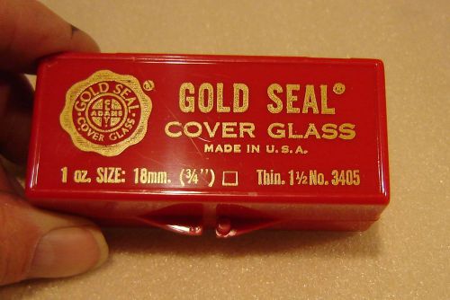 1 Ounce Gold Seal Clay Adams Cover Glass No 1 1/2 Thickness 18 x 18 mm Superior