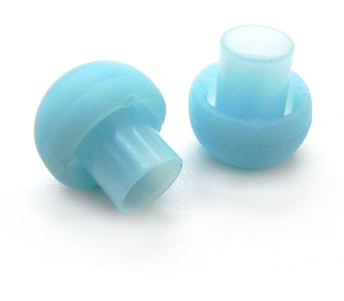 Oral syringe end cap - blue - 100 pack - slip leur for sale