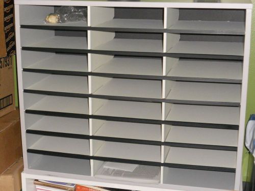 Letter Document Sorter 24 Compartments. Good Condition.27 inch x 34 inch