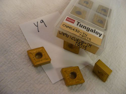 10 NEW TUNGALOY CNMG 432-TH CARBIDE INSERTS. CNMG 120408 TH GRADE: T9015 (Y9)