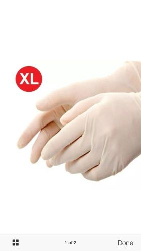 100 Medical Exam Latex Powder Free Disposable Gloves - Size XLarge 5 Mil