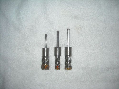 3 Brand New Jancy Cutters  11/16, 9/16, 13/16 With Pilots