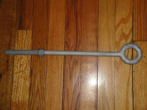 Eye bolts - galvanized steel - 3/4&#034; x  18 for sale