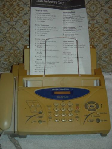 Brother IntelliFax 775 Plain Paper Fax, Phone &amp; Copier Machines