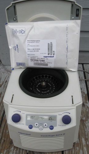 Eppendorf 5415R refrigerated Micro centrifuge w rotor &amp; new lid &amp; 6 mo warranty
