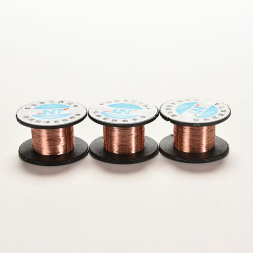 2pcs 0.1mm copper soldering solder ppa enamelled repair reel wire rr for sale