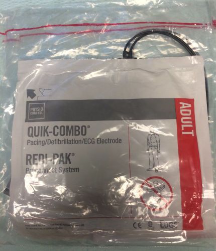 PHYSIO-CONTROL LIFEPAK QUIK-COMBO REDI-PAK ADULT ELECTRODE PADS, EXP: Dec 2015