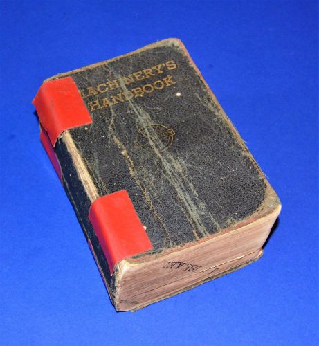 Machinery&#039;s Handbook by Erik Oberg (1941, Softcover, Thumb Indexed)