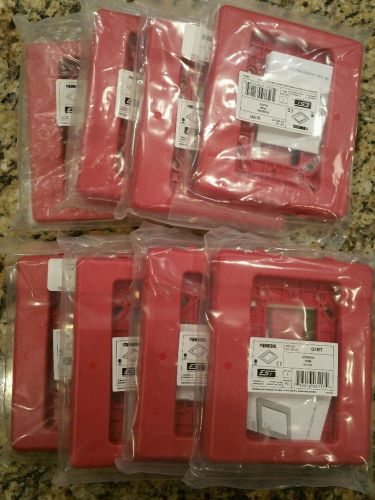 LOT OF 8 EST/GENESIS G1RT TRIM PLATE RED FOR HORN/STROBES