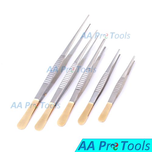 AA Pro: 5 O.r Grade Atraumatic Artery Debakey Forceps With Gold Handle Surgical
