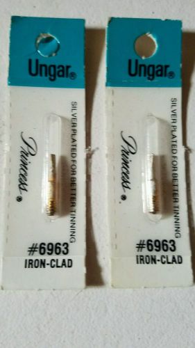 Ungar Princess #6963 Iron-Clad Silver Plated Tip Tinning Lot 2 New