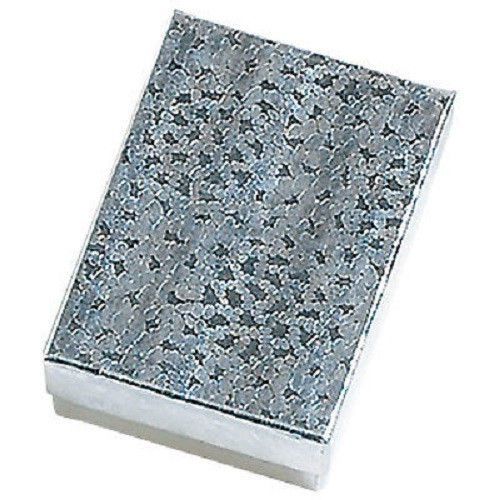 New 12  silver cotton filled jewelry craft gift pendant  boxes 3x2 for sale