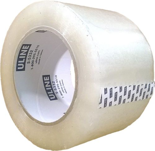 Packing Tape 3 Inch X 110 Yard 2.6 Mil Crystal Clear Heavy Duty Tape By Uline...