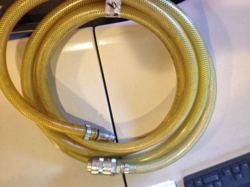 1/2&#034; Braided Nylon Air Line 250 PSI with Fittings - 12&#039; 9&#034;