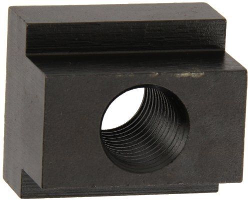 Small Parts 1018 Steel T-Slot Nut, Black Oxide Finish, Tapped Through, 1/2&#034;-13